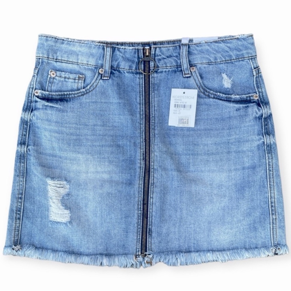 STS Blue Emily Distressed Denim‎ Mini Skirt​
